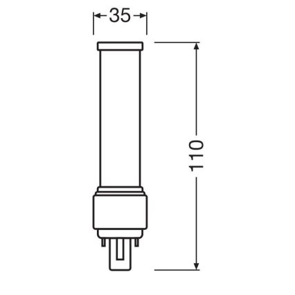 LED-polttimo G24d-1/5W/230V 3000K - Osram