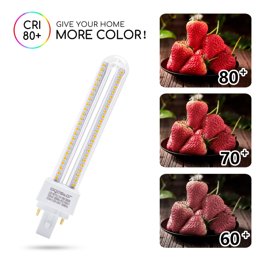 LED-polttimo G24D-3/15W/230V 3000K - Aigostar