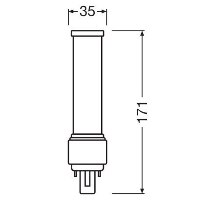 LED-polttimo G24d-3/9W/230V 3000K - Osram