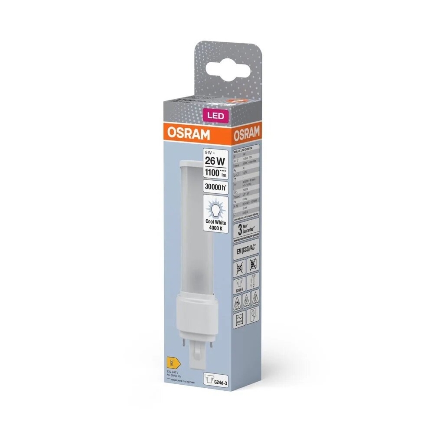 LED-polttimo G24d-3/9W/230V 4000K - Osram