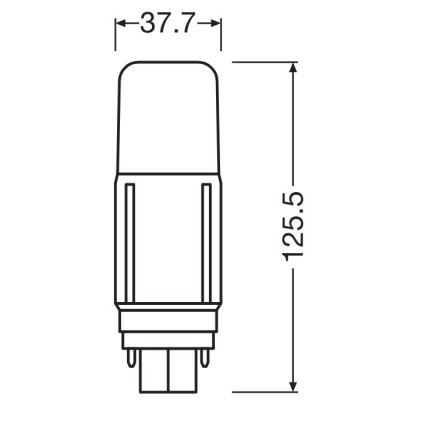 LED-polttimo G24d/9,5W/230V 3000K - Osram