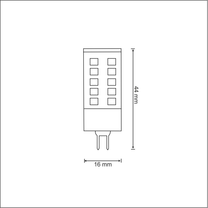 LED-polttimo G4/3W/12V 3000K