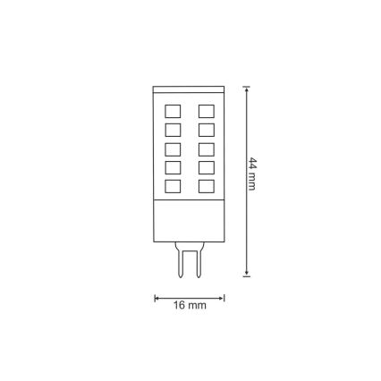 LED-polttimo G4/3W/12V 6500K