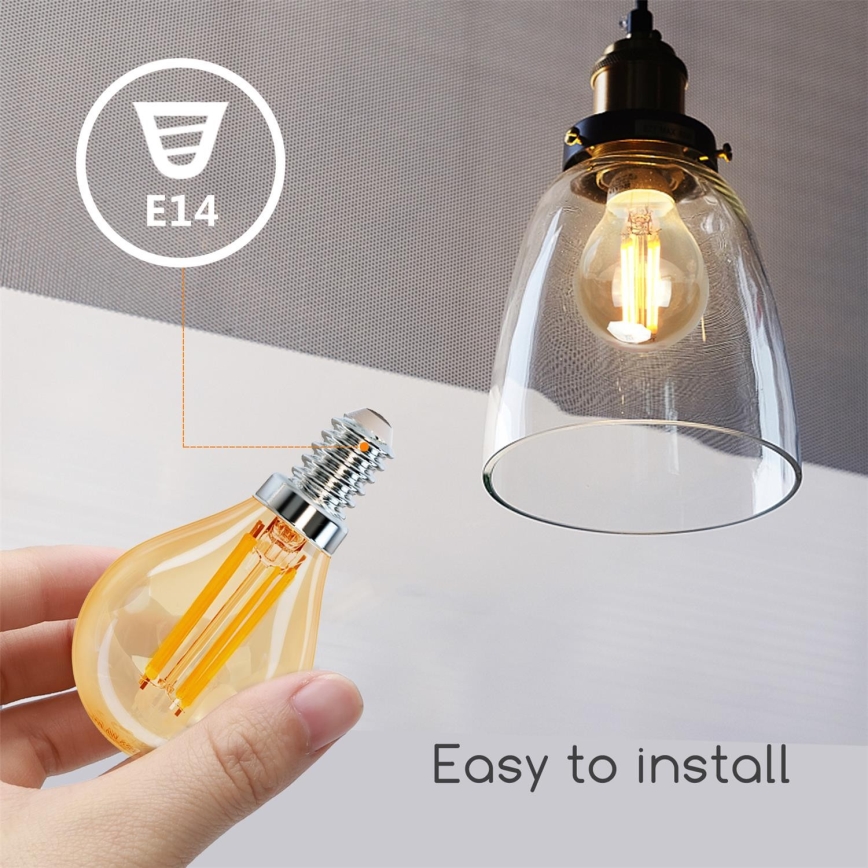 LED-polttimo G45 E14/4W/230V 2200K - Aigostar