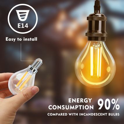 LED-polttimo G45 E14/4W/230V 2700K - Aigostar