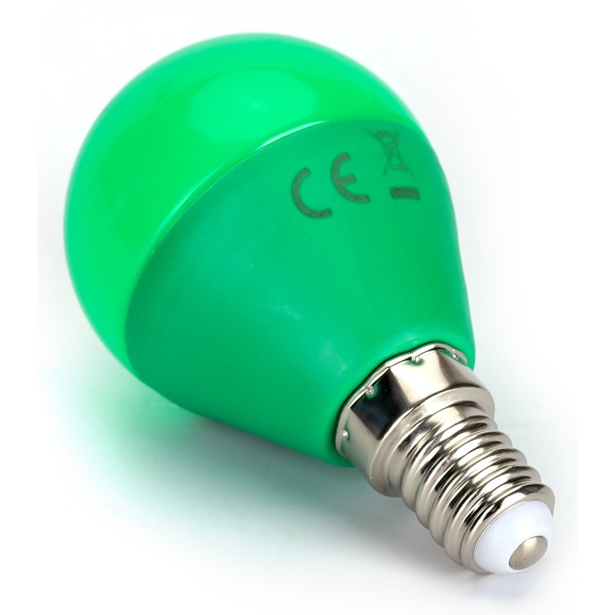 LED-polttimo G45 E14/4W/230V vihreä - Aigostar