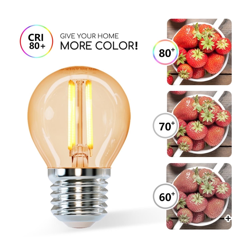 LED-polttimo G45 E27/4W/230V 2200K - Aigostar