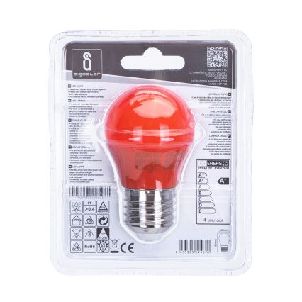 LED Polttimo G45 E27/4W/230V oranssi - Aigostar