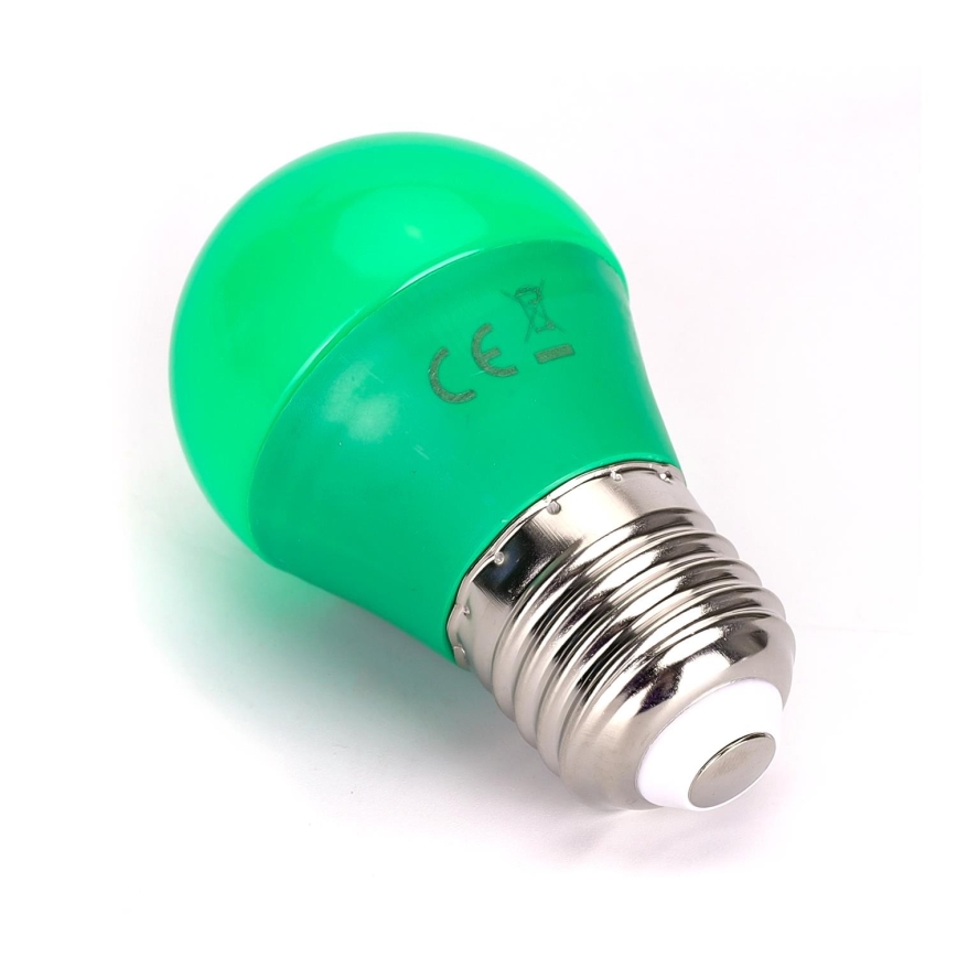 LED Polttimo G45 E27/4W/230V vihreä - Aigostar
