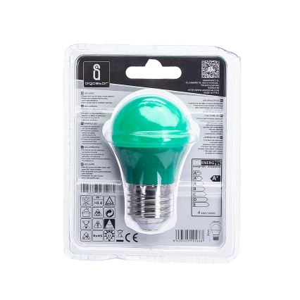 LED Polttimo G45 E27/4W/230V vihreä - Aigostar