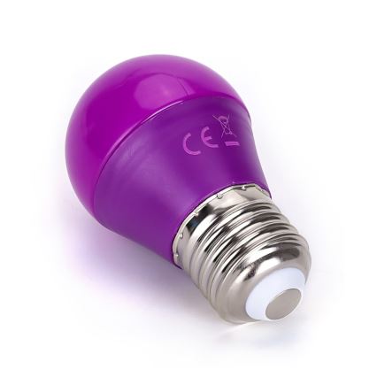 LED Polttimo G45 E27/4W/230V violetti - Aigostar