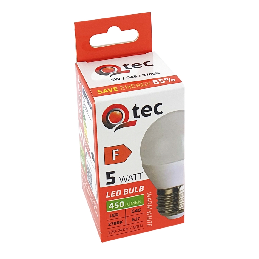 LED-polttimo G45 E27/5W/230V 2700K