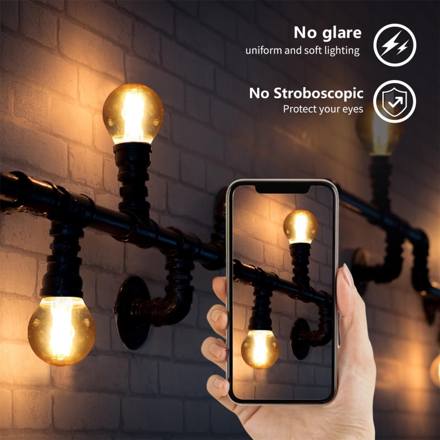 LED-polttimo G45 E27/6W/230V 2200K - Aigostar