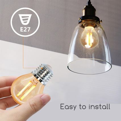 LED-polttimo G45 E27/6W/230V 2200K - Aigostar