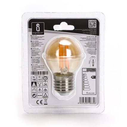 LED-polttimo G45 E27/6W/230V 2200K - Aigostar