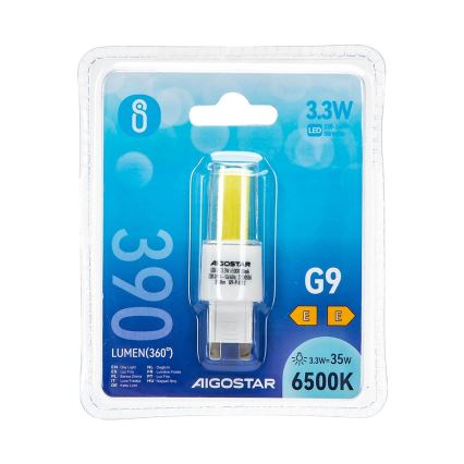 LED-polttimo G9/3,3W/230V 6500K - Aigostar