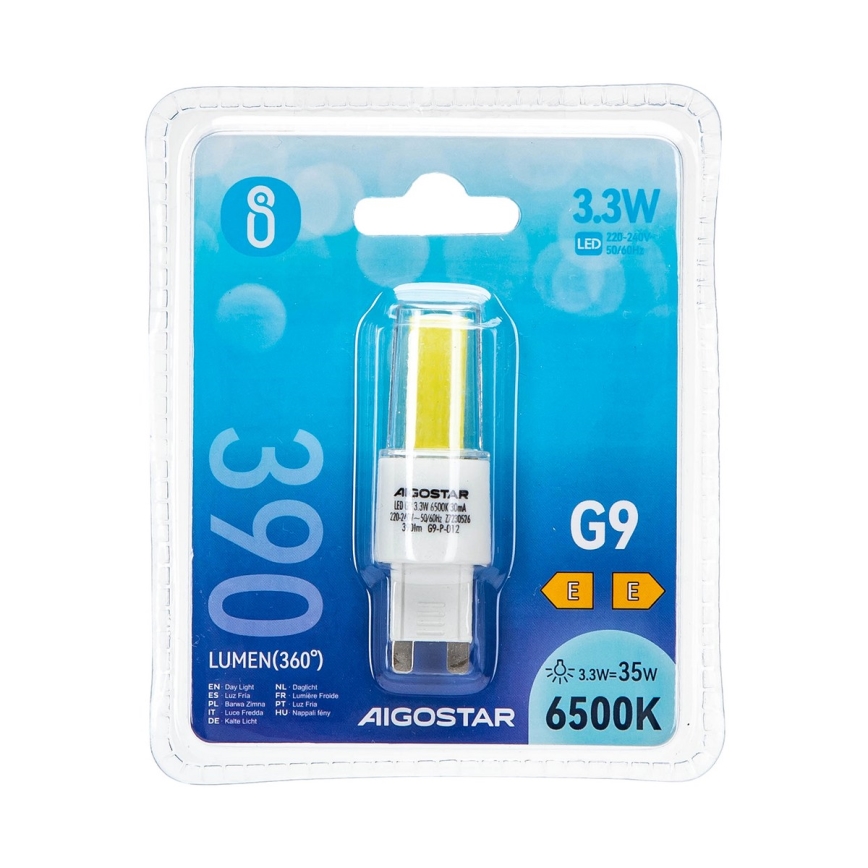 LED-polttimo G9/3,3W/230V 6500K - Aigostar