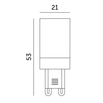 LED-polttimo G9/3W/230V 3000K 100°