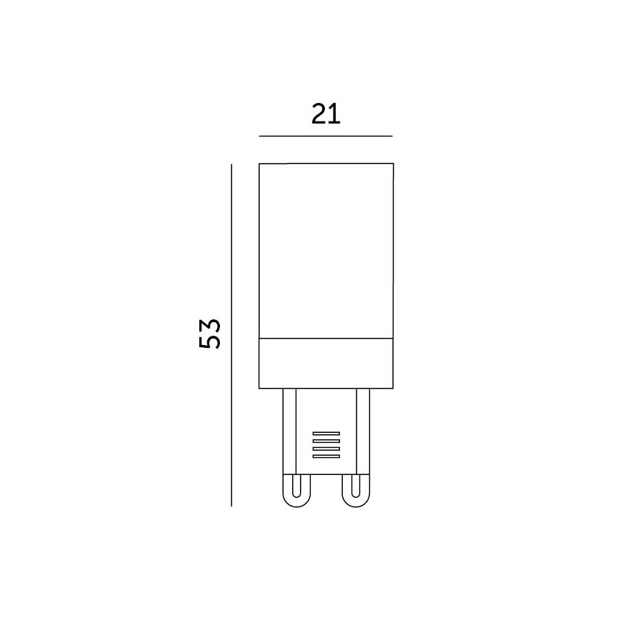 LED-polttimo G9/3W/230V 3000K 100°
