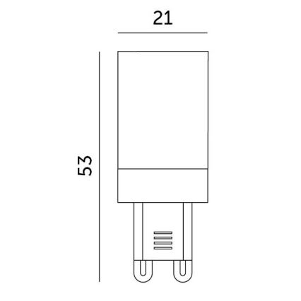 LED-polttimo G9/3W/230V 4000K 100°