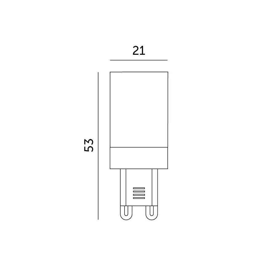 LED-polttimo G9/3W/230V 6000K 100°