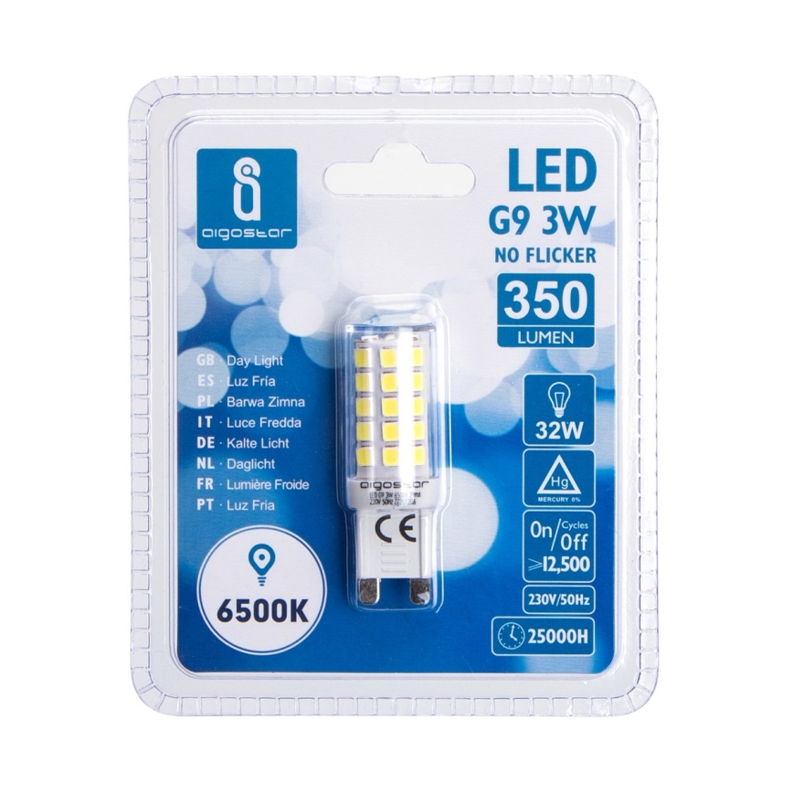 LED-polttimo G9/3W/230V 6500K - Aigostar