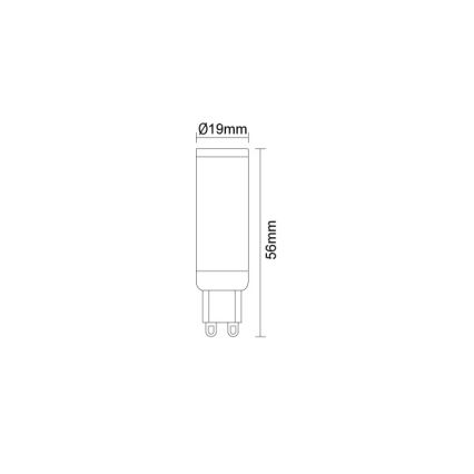 LED-polttimo G9/4,6W/230V 4000K