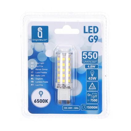 LED-polttimo G9/4,8W/230V 6500K - Aigostar