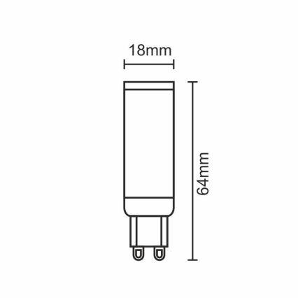 LED-polttimo G9/7W/230V 2800K