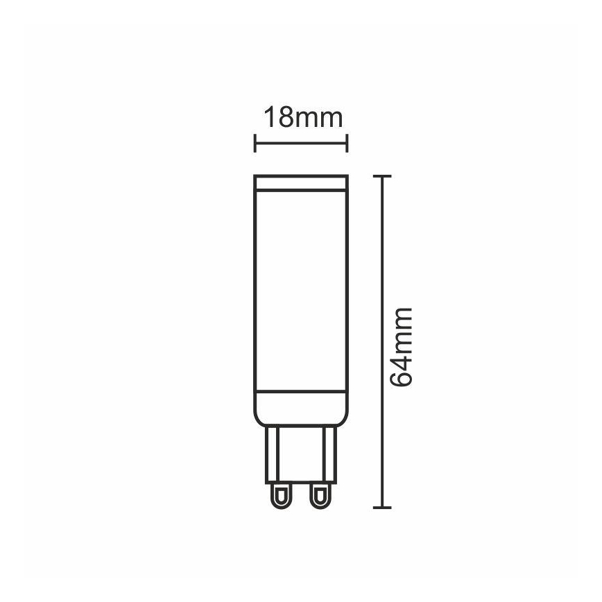 LED-polttimo G9/7W/230V 4000K