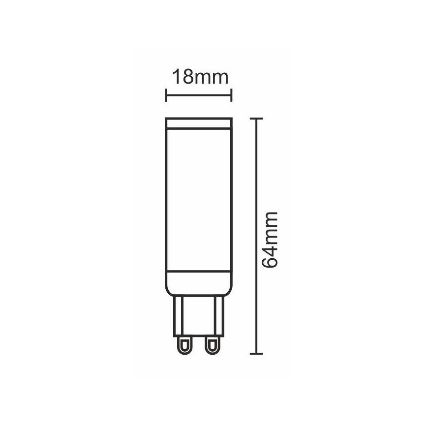 LED-polttimo G9/7W/230V 6000K
