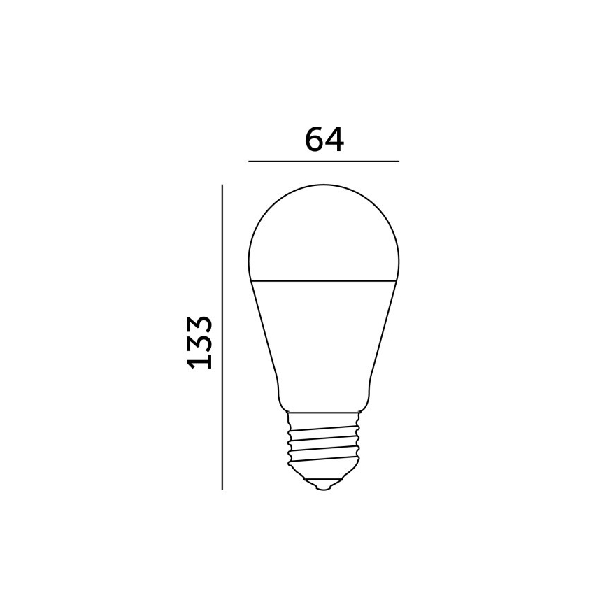 LED-polttimo GS E27/17W/230V 3000K