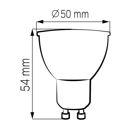 LED-polttimo GU10/4,5W/230V 4000K