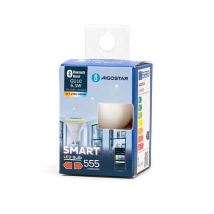 Himmennettävä LED-polttimo GU10/6,5W/230V 2700-6500K - Aigostar