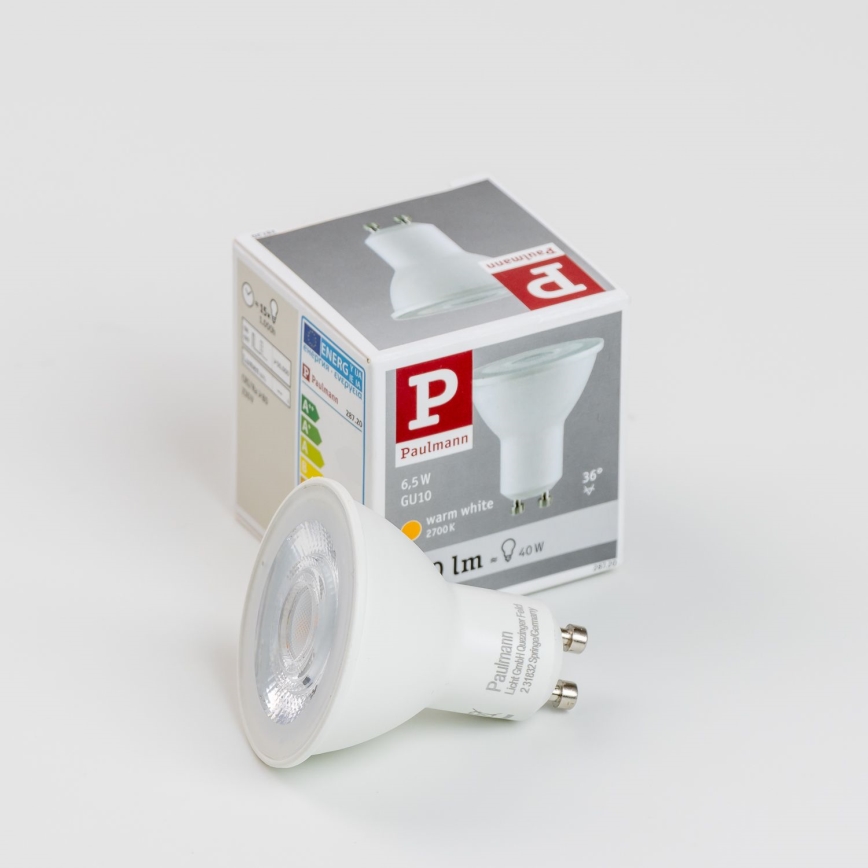 LED-polttimo GU10/6,5W/230V 2700K - Paulmann 28720