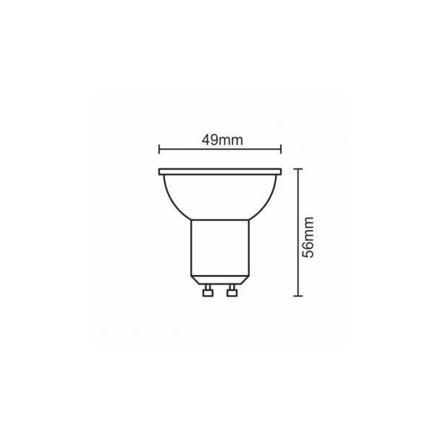 LED-polttimo GU10/6W/230V 4000K musta