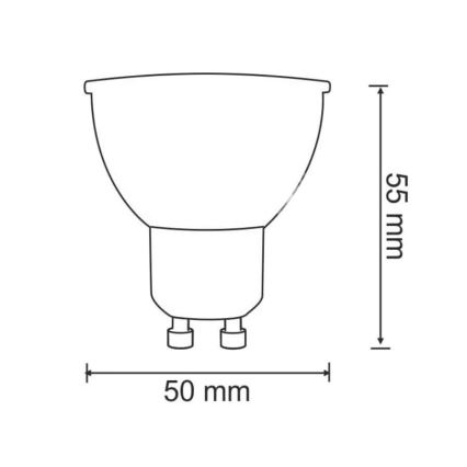 LED-polttimo GU10/7W/230V 3000K
