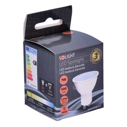 LED-polttimo GU10/7W/230V 3000K