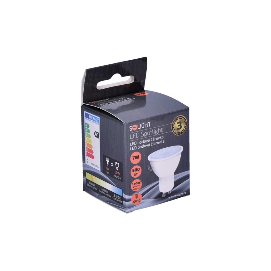 LED-polttimo GU10/7W/230V 3000K