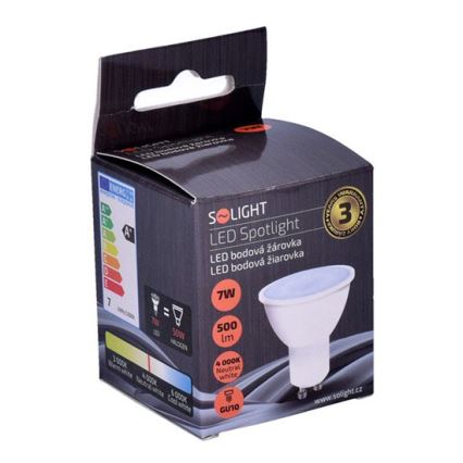 LED-polttimo GU10/7W/230V 4000K