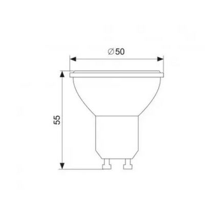 LED-polttimo GU10/7W/230V 6500K