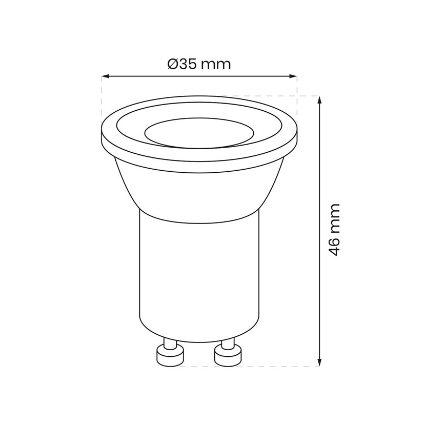 LED-polttimo GU10-MR11/3W/230V 4000K