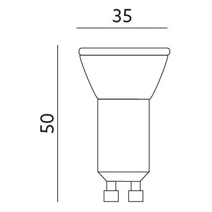 LED-polttimo GU10-MR11/4W/230V 4000K