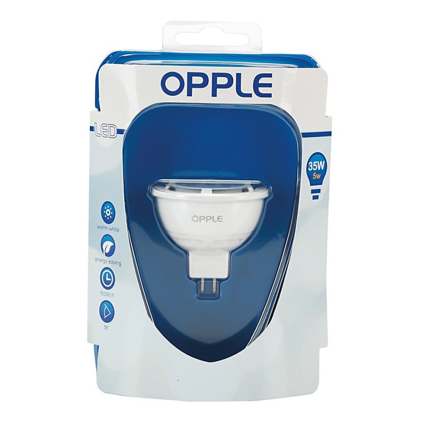 LED-polttimo GU5,3/5W/12V 2700K - Opple