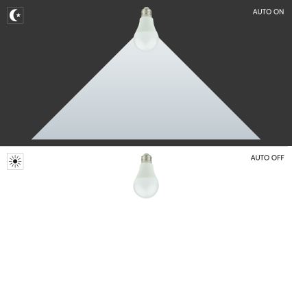 LED Polttimo hämärätunnistimella A60 E27/9W/230V 3000K