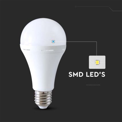 LED Polttimo hätävalolla A90 E27/15W/230V 4000K