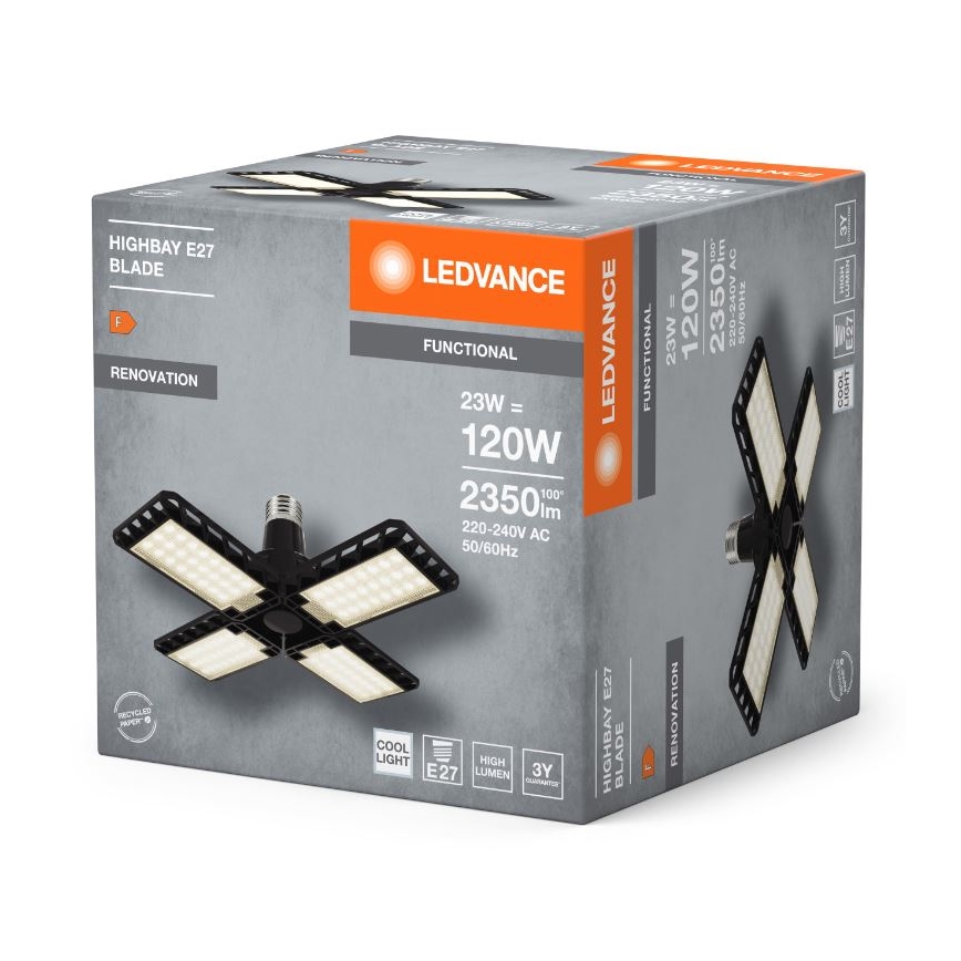 LED-polttimo HIGHBAY E27/23W/230V 4000K - Ledvance