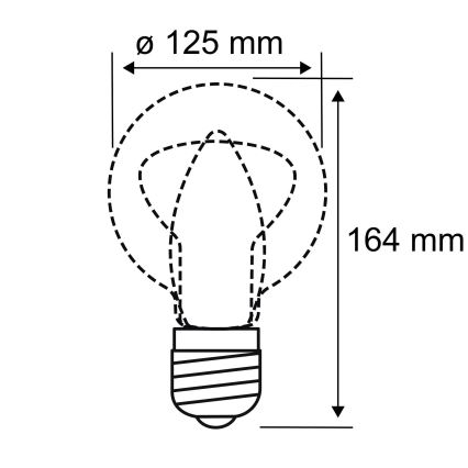 LED-polttimo INNER G125 E27/3,5W/230V 1800K - Paulmann 28881