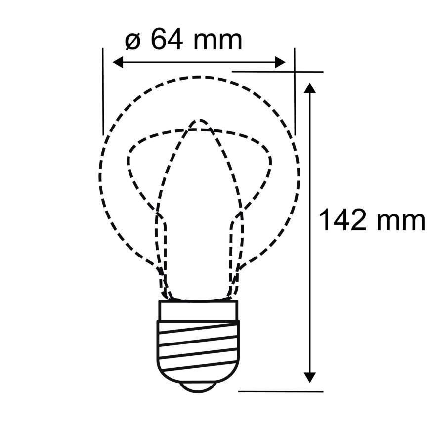 LED-polttimo INNER ST64 E27/3,5W/230V 1800K - Paulmann 28880