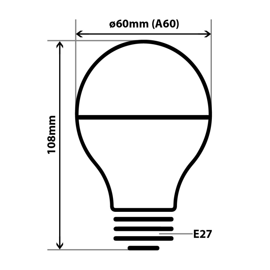 LED-polttimo, jossa peilipallomainen päällys DECOR MIRROR A60 E27/8W/230V 4200K kulta
